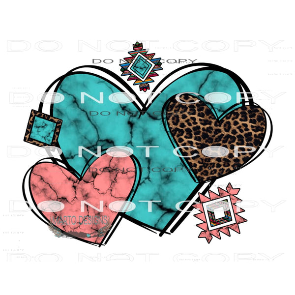 Hearts #9660 Sublimation transfers - Heat Transfer Graphic