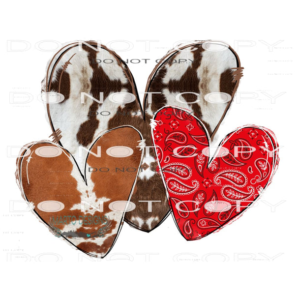 Hearts #9674 Sublimation transfers - Heat Transfer Graphic