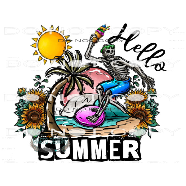 Hello Summer #10626 Sublimation transfers - Heat Transfer