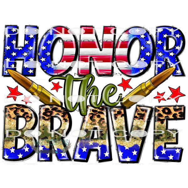 Honor The Brave #10561 Sublimation transfers - Heat
