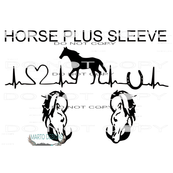horse # 10039 Sublimation transfers - Heat Transfer Graphic