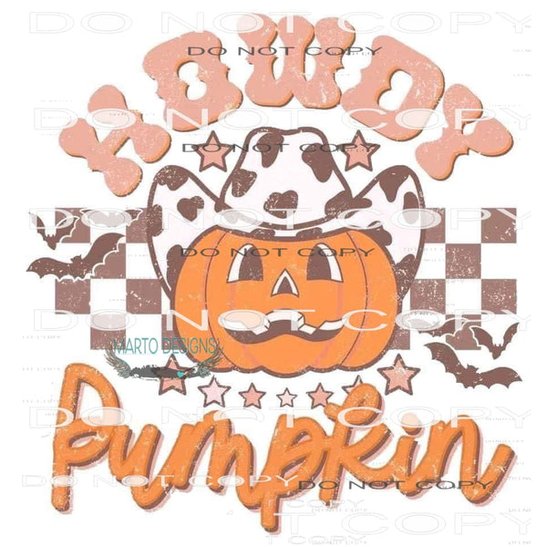 Howdy Pumpkin #6157 Sublimation transfers - Heat Transfer