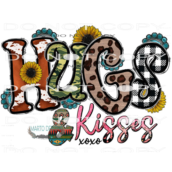 Hugs And Kisses #9632 Sublimation transfers - Heat Transfer