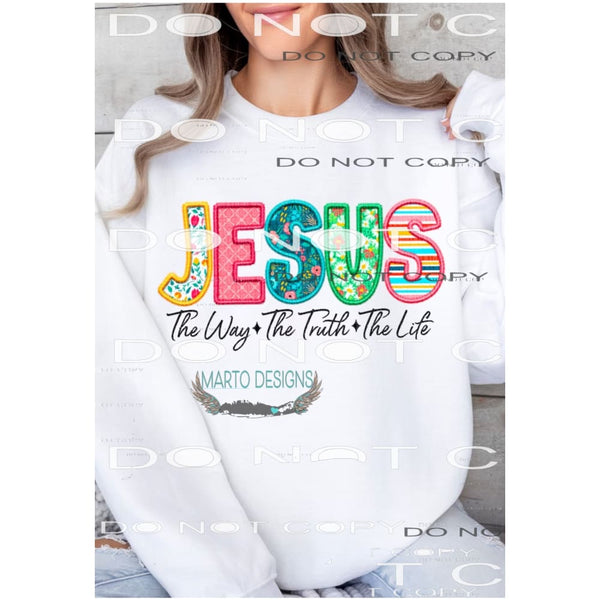 jesus the way truth life # 1825 Sublimation transfers