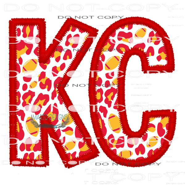 Kansas City Chiefs KC # 3023 Sublimation transfers - Heat