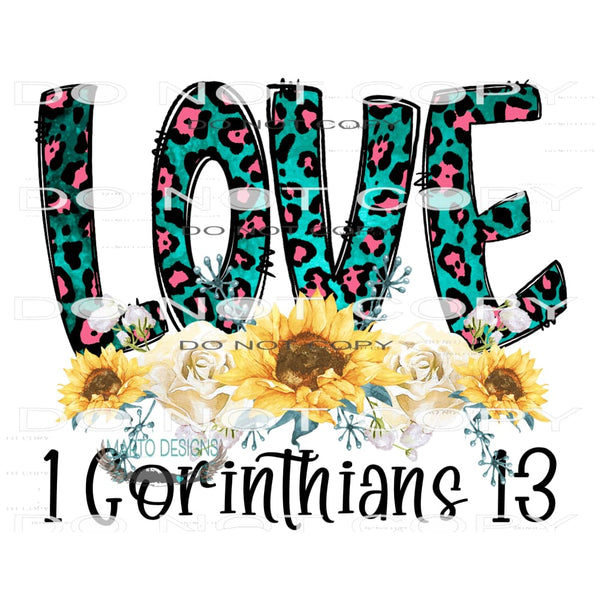 Love #9528 Sublimation transfers - Heat Transfer Graphic Tee
