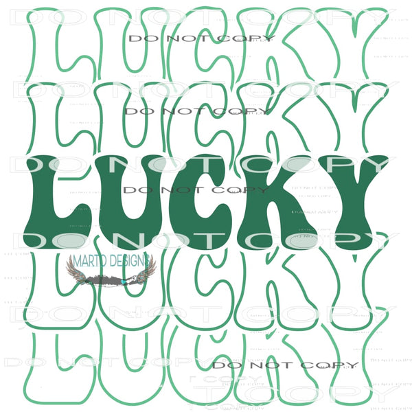 Lucky #10122 Sublimation transfers - Heat Transfer Graphic