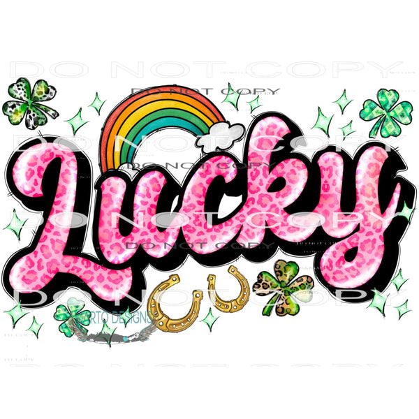Lucky #9726 Sublimation transfers - Heat Transfer Graphic