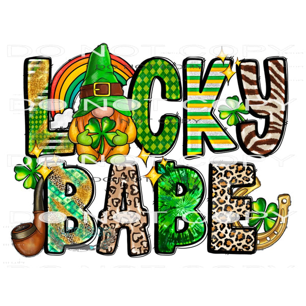 Lucky Babe #9738 Sublimation transfers - Heat Transfer