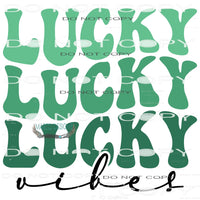 Lucky Vibes #10121 Sublimation transfers - Heat Transfer