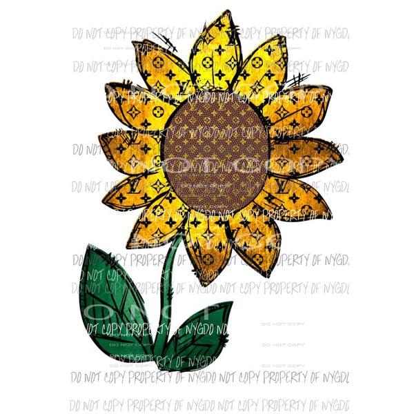 LV Sunflower #1 louis vuitton Sublimation transfers Heat Transfer