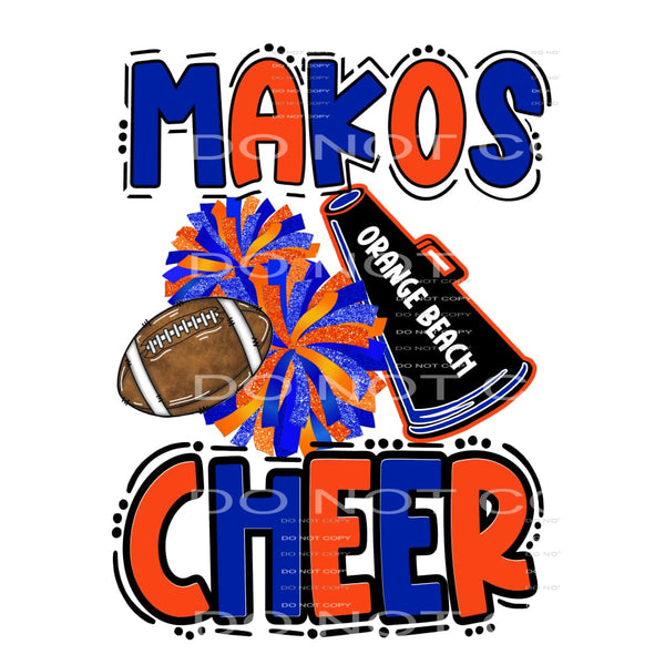 Makos Cheer # 87015 Sublimation transfers - Heat Transfer