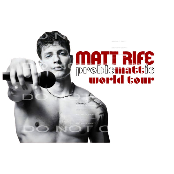 Matt Probamattie World Tour #5761 Sublimation transfers -