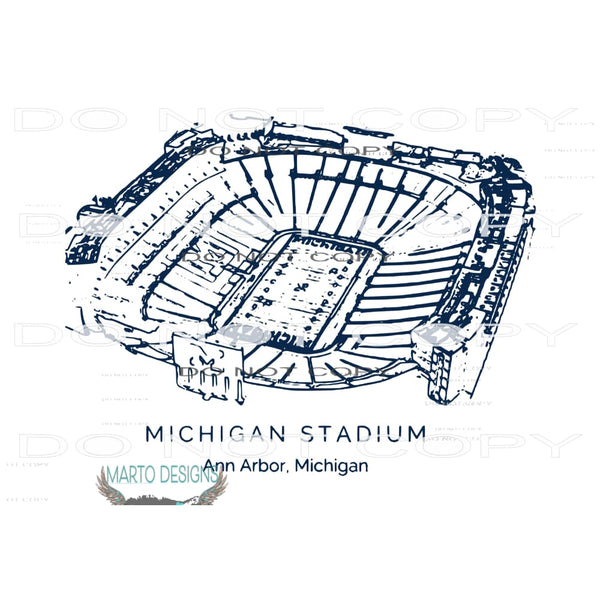 michigan stadium # 1109 Sublimation transfers - Heat