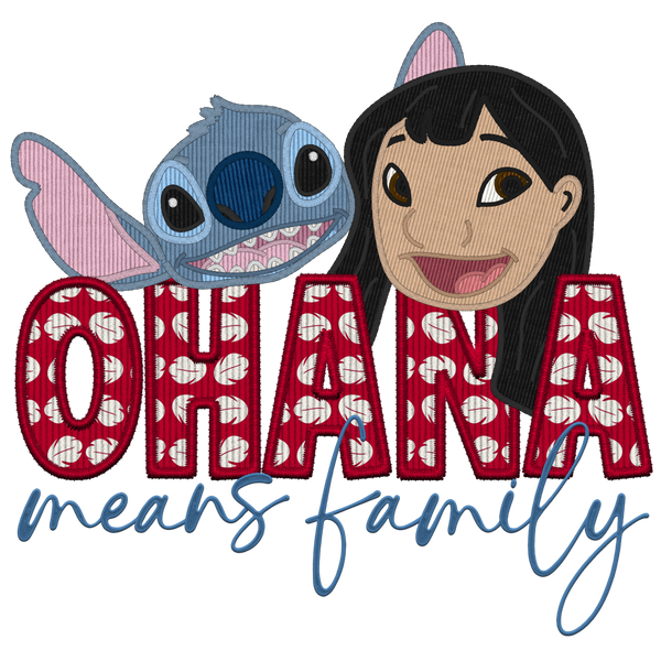 Ohana Means Family #7634 Sublimation transfers - Heat