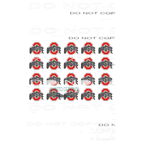 ohio state sheet qty 20 adult 13 x 9 sheet and 45 on 13 x 19