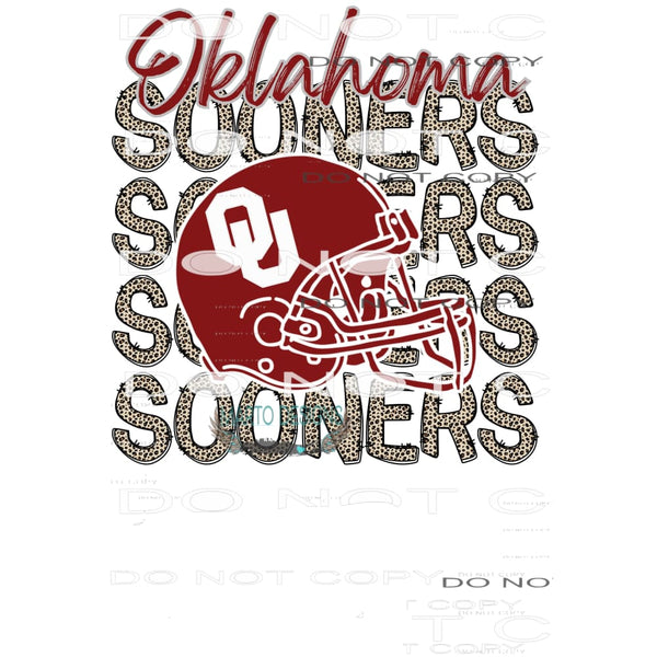 Oklahoma Sooners # 9953 Sublimation transfers - Heat