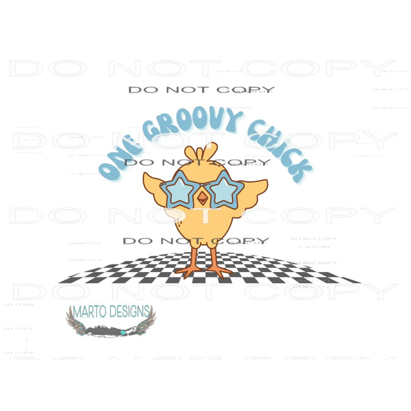 One Groovy Chick #10181 Sublimation transfers - Heat
