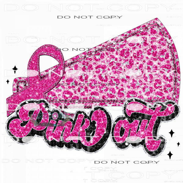 Pink Out Cheer #7641 Sublimation transfers - Heat Transfer