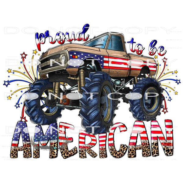 Proud To Be American #10574 Sublimation transfers - Heat