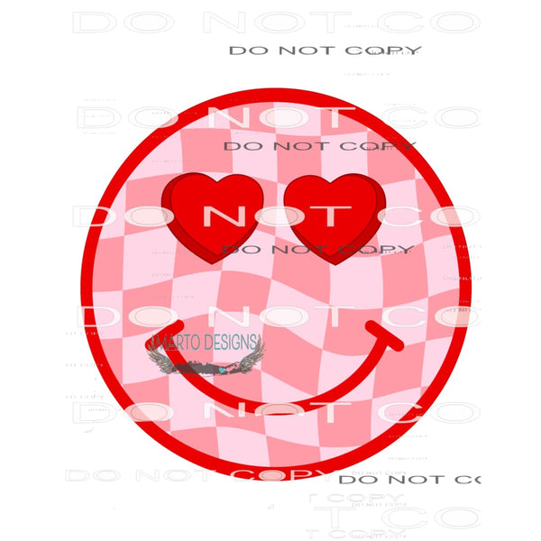 Red Smiley #8886 Sublimation transfers - Heat Transfer