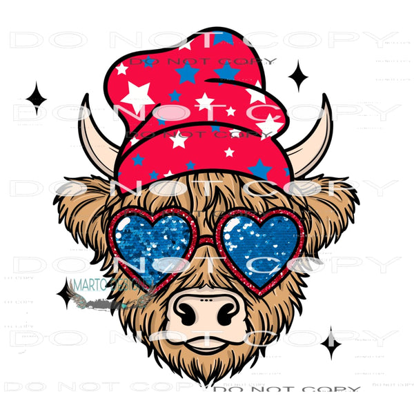 Red white and Moo #10342 Sublimation transfers - Heat