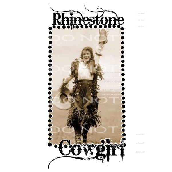rhinestone cowgirl # 99933 Sublimation transfers - Heat