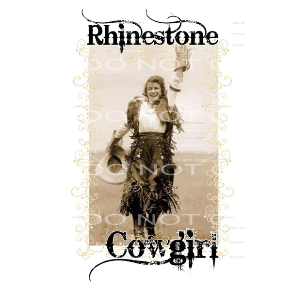 rhinestone cowgirl # 99934 Sublimation transfers - Heat