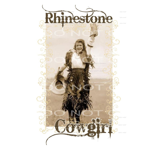 rhinestone cowgirl # 99935 Sublimation transfers - Heat