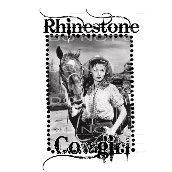 rhinestone cowgirl # 99937 Sublimation transfers - Heat