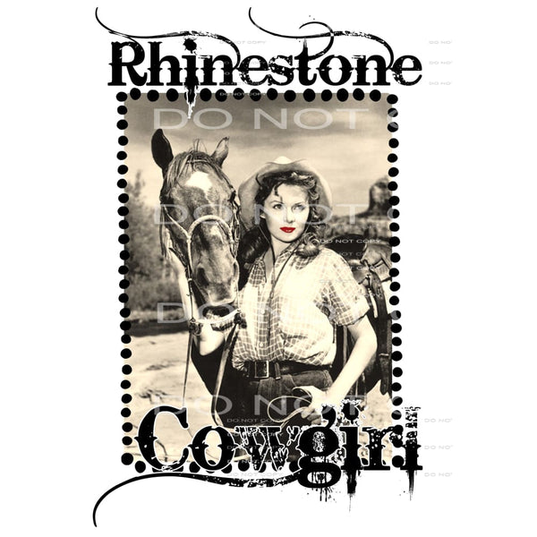 Rhinestone Cowgirl # 99940 Sublimation transfers - Heat