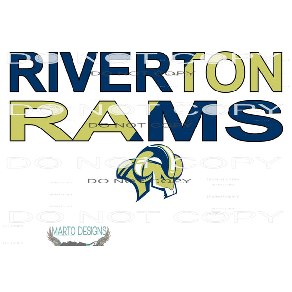 riverton rams # 166 Sublimation transfers - Heat Transfer
