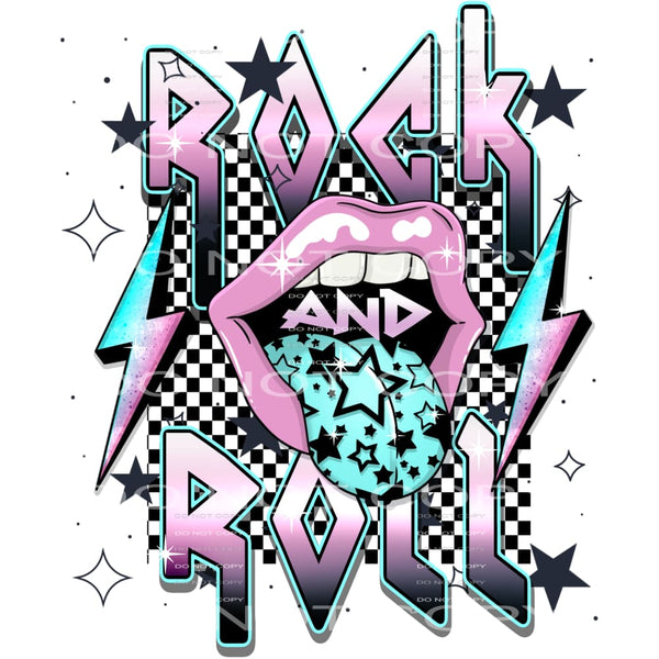 Rock and roll # 1027 - Heat Transfer Graphic Tee - women’s