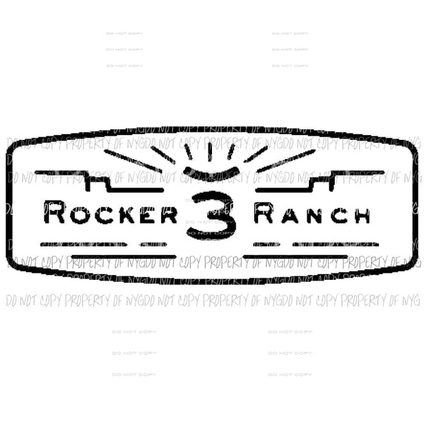 Rocker Ranch Custom Sublimation transfers Heat Transfer
