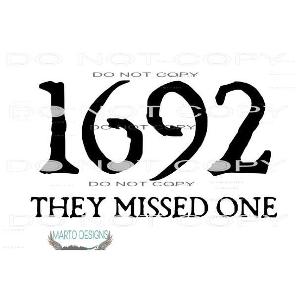 salem 1692 they missed one # 1065 Sublimation transfers -