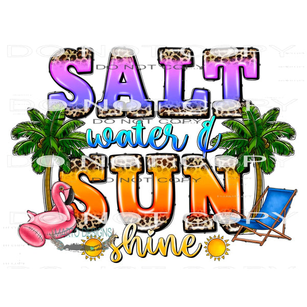 Salt Water And Sun Shine #10410 Sublimation transfers