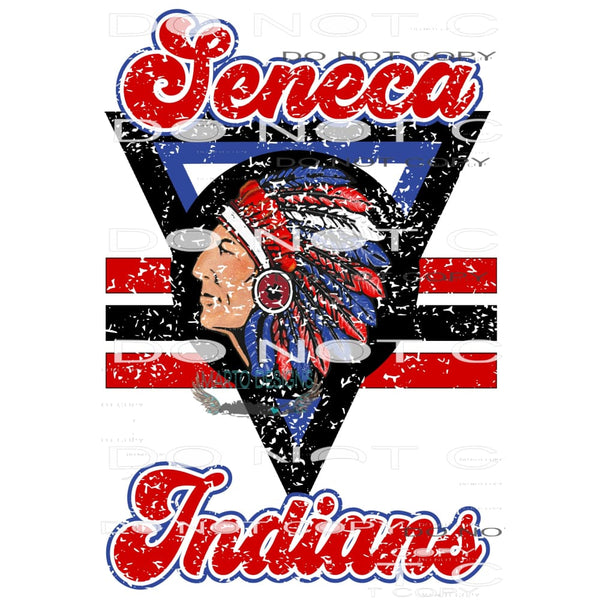 Seneca Indians Custom Sublimation transfers - Heat Transfer