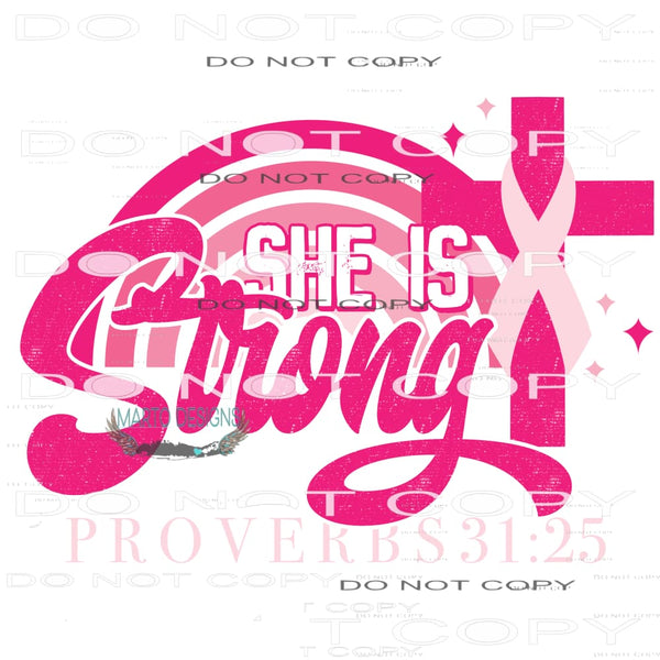 She Is Strong #6104 Sublimation transfers - Heat Transfer
