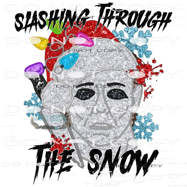Slashing Through The Snow #8547 Sublimation transfers - Heat