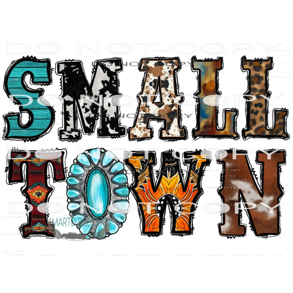 Small Town #10495 Sublimation transfers - Heat Transfer