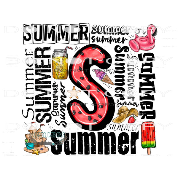 Summer #10413 Sublimation transfers - Heat Transfer Graphic