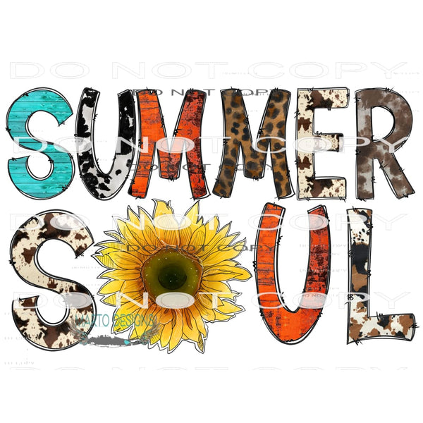 Summer Soul #10608 Sublimation transfers - Heat Transfer