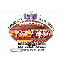Superbowl 5 Sublimation transfers - Heat Transfer Graphic
