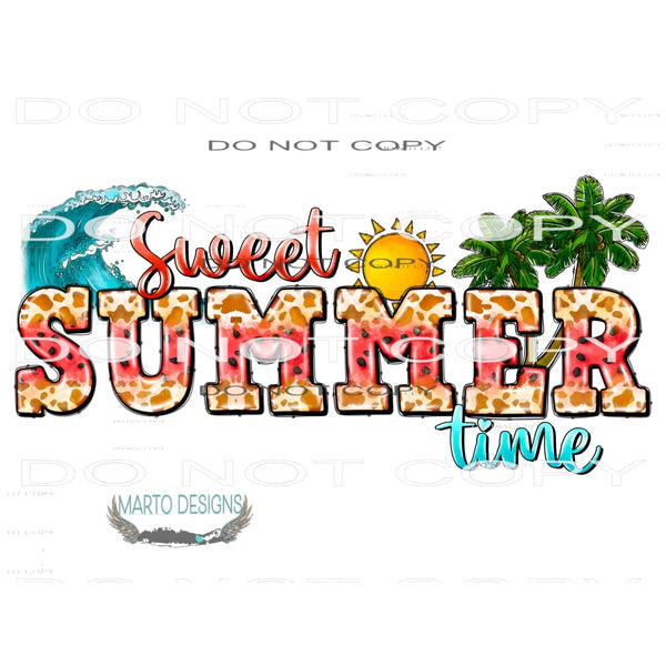 Sweet Summer Time #10400 Sublimation transfers - Heat