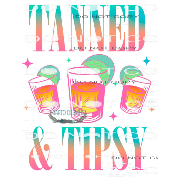 Tanned Bougie Tipsy #10281 Sublimation transfers - Heat