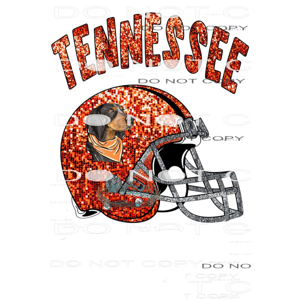 Tennessee Helmet # 1099 Sublimation transfers - Heat