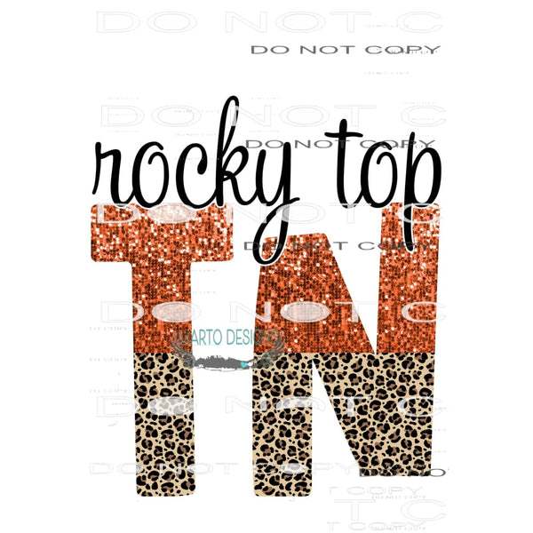 Tennessee rocky top # 9939 Sublimation transfers - Heat