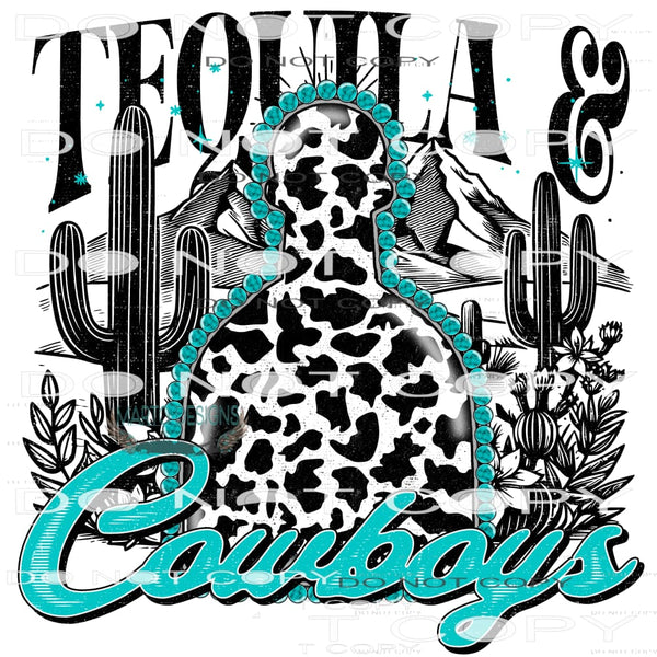 Tequila And Cowboys #10222 Sublimation transfers - Heat