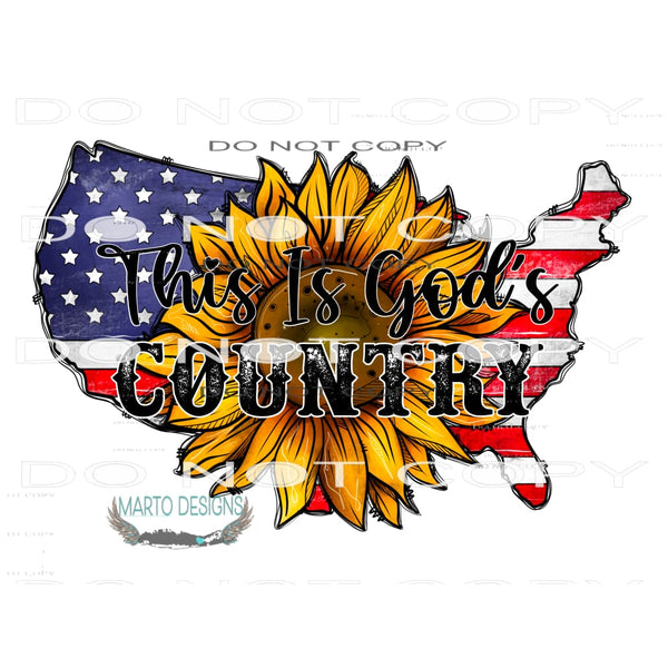 This Is God’s Country #10584 Sublimation transfers - Heat