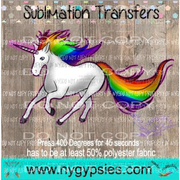 Unicorn 4 sublimation transfer Heat Transfer